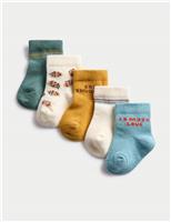 5 Pack My Little Acorn Baby Socks (0 Mths-3 Yrs)