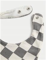 3pk Cotton Rich Printed Dribble Bibs