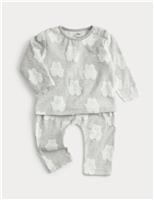 2pc Cotton Rich Textured Outfit (0-12 Mths)