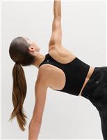 Go Train Medium Support Racer Back Crop Top