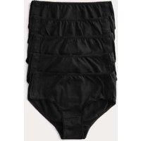 M&S 5 Pack Pure Cotton Adaptive Popper Knickers (2-16 Yrs) Black