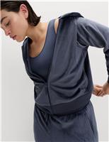 Super Soft Velour Zip Up Hoodie