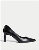 Wide Fit Stiletto Heel Pointed Court Shoes