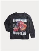 Pure Cotton Disney Cars Long Sleeve Top (2-8 Yrs)
