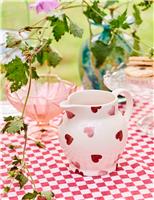 Pink Hearts Milk Jug