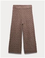 Wide Leg Knitted Trousers (6-16 Yrs)