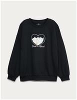 Cotton Rich Glam Kittens Sweatshirt (6-16 Yrs)