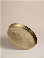 Aluminium Round Hammered Bar Tray