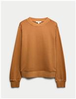 Cotton Rich Relaxed Fit Garment Dye Sweatshirt