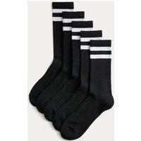 Goodmove 5 Pack Cool & Fresh Sports Socks Black Mix