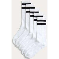 Goodmove 5 Pack Cool & Fresh Sports Socks White Mix