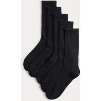 Goodmove 5 Pack Cool & Fresh Cotton Rich Sports Socks Black