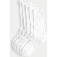 Goodmove 5 Pack Cool & Fresh Cotton Rich Sports Socks White