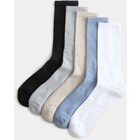 Goodmove 5 Pack Cool & Fresh Cotton Rich Sports Socks Multi
