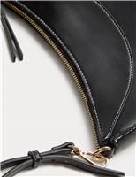 Contrast Stitch Scoop Cross Body Bag