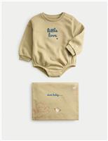 Cotton Rich Bodysuit with Envelope (0-12 Mths)