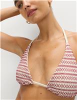 Smocked Triangle Bikini Top