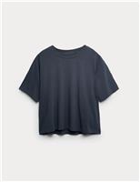 Modal Cotton Blend Lightweight Boxy T-shirt