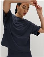 Modal Cotton Blend Lightweight Boxy T-shirt