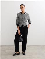 Pure Merino Wool Cable Knit Button Through Cardigan