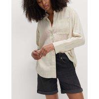 M&S Pure Linen Shirt Calico