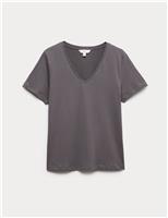 Pure Cotton V-Neck T-Shirt