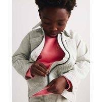 M&S Pure Cotton Striped Jacket (2-8 Yrs) Green Mix