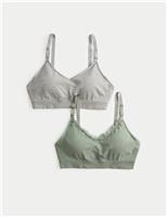 2pk Seamless Non Wired Maternity Nursing Bras