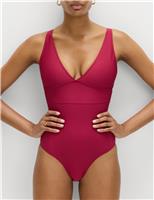 Sculpt Panelled Plunge Swimsuit