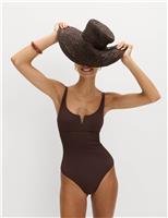 Tummy Control Textured Swimsuit