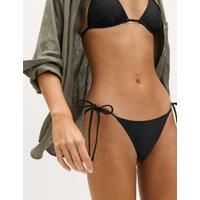 M&S Tie Side Bikini Bottoms Black