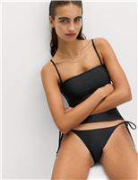 M&S Bandeau Tankini Top Dark Khaki