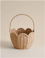 Woven Scallop Basket