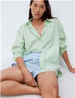 Pure Cotton Striped Pyjama Shorts