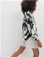 Pure Linen Printed Collared Shirt