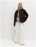 Suedette Trucker Jacket