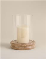 Marble Hurricane Candle Holder