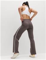 Go Easy Cotton Rich Side Stripe High Waisted Straight Leg Joggers