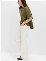 Pure Cotton Broderie Boxy T-Shirt