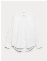 Pure Cotton Collared Button Through Shirt