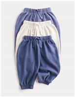 3 Pack Brushed Waffle Joggers (0-3 Years(