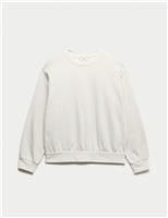 Cotton Rich Crew Neck Sweatshirt