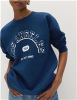 Cotton Rich Graphic Long Sleeve Sweatshirt