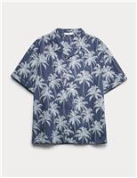 Pure Cotton Palm Tree Print Shirt (6-16 Yrs)