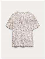 Cotton Modal Blend Printed T-Shirt