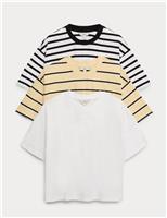 3 Pack Pure Cotton Boxy T-Shirts