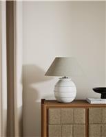 M&S Ceramic Bobble Table Lamp Cream