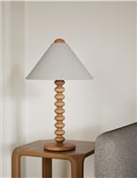 Evelyn Wooden Bobbin Table Lamp