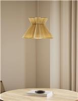 Scallop Pleated Fabric Easy Fit Ceiling Lamp Shade