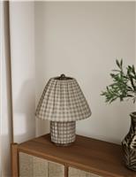 Full Pleat Gingham Table Lamp